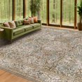 thumbnail image 1 of Alfombra Hazo Haus, lavable, 230 x 305 cm, vintage, color marrón oliva, 1 of 8