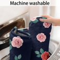 thumbnail image 5 of Pioneer Flower Floral Print Pattern Bathroom Rugs Mat, Non Slip Microfiber Bathroom Rug with Rubber Backing, Soft Mats for Bathroom Floor Tub Shower, 20"x32", 5 of 5