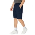 thumbnail image 6 of AINIYS Kids Outdoor Hiking Cargo Shorts Multi Pocket with Drawstring Closure for Camping Trips and Nature Exploration Navy 9-10 Years, 6 of 7