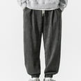 thumbnail image 2 of WREESH Men's Sweatpants Elasticated Waist Lace-Up Pocket Strap Leg Sweatpants and Pants Gray, 2 of 5