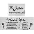 thumbnail image 1 of Funny Kitchen Rugs Set 2 Piece Kitchen Rules Rugs and Mats Non Skid Washable for Kitchen Sink Low-Profile Floor Mats Decorations for Home Kitchen (18"x48"+18"x24" ), 1 of 6