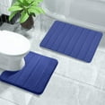 thumbnail image 6 of Fmxomd Bathroom Rugs Sets 2 Piece, Soft Absorbent Bath Mats Set, Machine Washable Bath Rug Set for Bathroom, 15.7x20+15.7x23.6Inches, Blue, 6 of 8