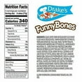 thumbnail image 2 of Drake's Funny Bones - Frosted Peanut Butter Creme Filled Devils Food Cakes Snack Pack - 18ct, 2 of 3