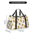 thumbnail image 3 of Xecao Cute Duck With Headphone Pattern ​Lightweight Crossbody Weekender Bag Mesh Side Pockets Padded Handles Sports Outdoor Gear Organizer, 3 of 7