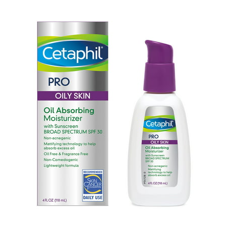 Cetaphil Pro Dermacontrol Oil Absorbing Face Moisturizer, For Oily Skin, 4 Fl