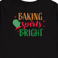thumbnail image 4 of Inktastic Christmas Baking Spirits Bright with Green Oven Mit Boys or Girls Long Sleeve Toddler T-Shirt, 4 of 5