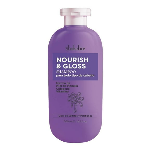 Shampoo Shakebar mezcla de miel de manuka colágeno y vitamina 300 ml