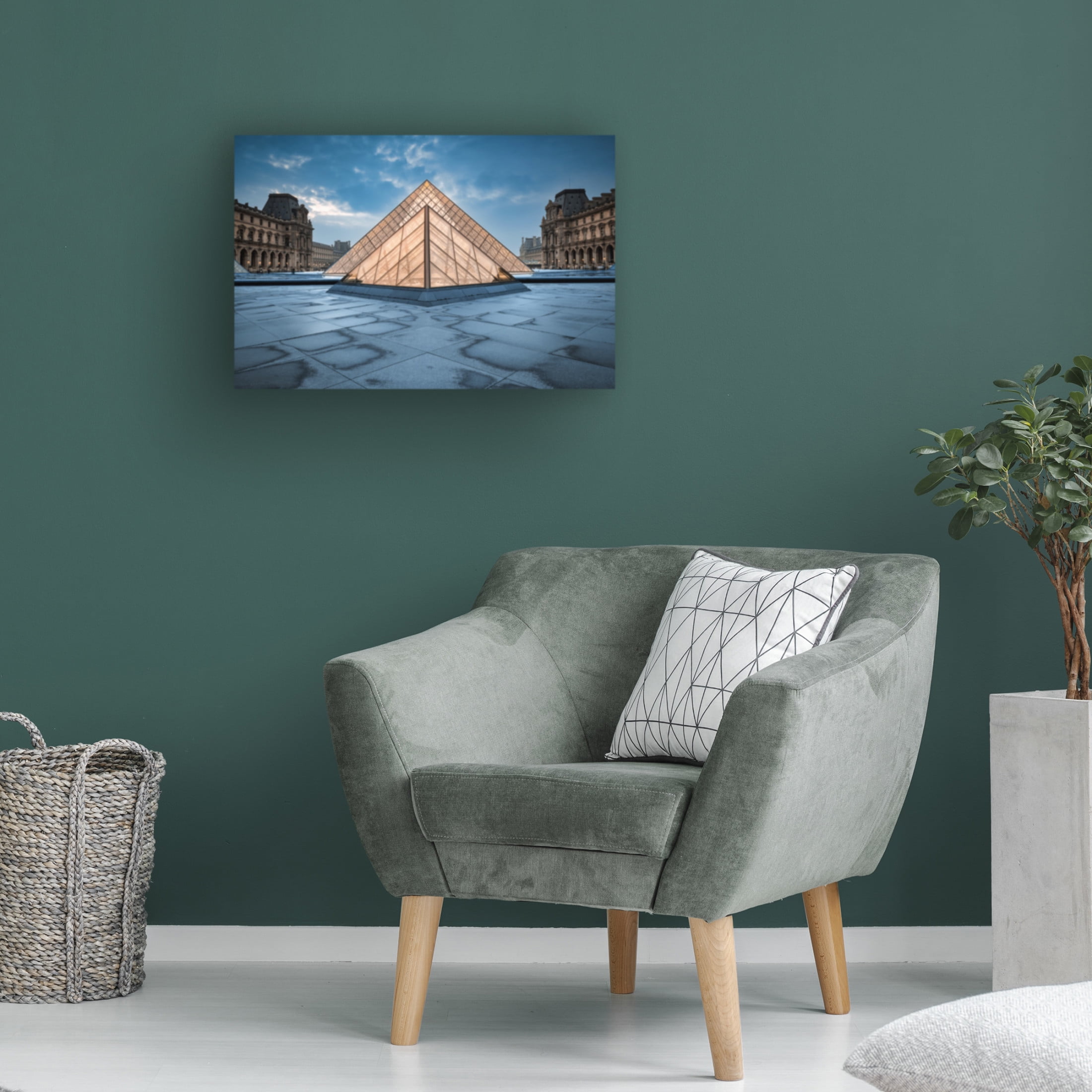 Trademark Fine Art Amir Ehrlich Triangle of light Canvas Wall Art