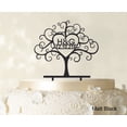 thumbnail image 1 of Custom Wedding Cake Toppers Personalized First And Last Name Initial Cake Topper Color Option Available 6-7 Inches Wide, 1 of 1