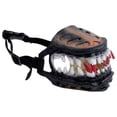 thumbnail image 2 of Hell Hound Monster Latex Dog Muzzle, Scary Terror Beast Teeth Mask with Adjustable Straps, Anti Bark Chew Pet Costume for Halloween Cosplay, 2 of 9