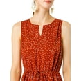 thumbnail image 7 of MODA NOVA Juniors Split Neck Printed Sleeveless Casual Dress, 7 of 7