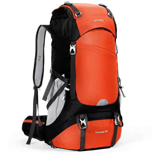 Mochila de Senderismo HOMIEE 50L Impermeable para Camping