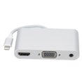 thumbnail image 2 of Aleación de aluminio para interfaz del sistema IOS a HDMI+VGA+equipo adaptador de 3,5 mm plateado, 2 of 5