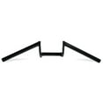 thumbnail image 1 of Krator Motorcycle Handlebar 1" Black Steel Z-Bar Style Bobber Cruiser Cafe Racer Bike, 1 of 4