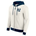 thumbnail image 2 of Men's Darius Rucker Collection by Fanatics  Cream New York Yankees Polar Fleece Full-Zip Hoodie, 2 of 6