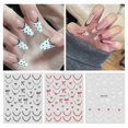 thumbnail image 2 of Bowknot Nail Stickers for Nail Art,3D Bowknot Lines Nail Art Stickers for Nail Designs,Nail Decals Nail Art Decorations, 2 of 4