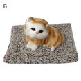 thumbnail image 1 of Plush Simulation Cat Stuffed Toy Home Car Decor Embedded Bamboo Charcoal Bag, 1 of 6