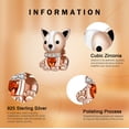 thumbnail image 4 of ROSIANNA 925 Sterling Silver Chamrs Cute Puppy Dog Rose Gold Charm For Bracelets & Necklaces, 4 of 5