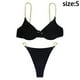 thumbnail image 2 of Conjunto de bikini sexy con correa de cadena de metal para mujer, traje de baño de 2 piezas, 2 of 6