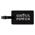 thumbnail image 1 of Ghoul Power Skull Girl Funny Humor Rectangle Leather Luggage Card Suitcase Carry-On ID Tag, 1 of 8