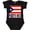 AB-Black, variant on Puerto Rico Flag & Name Boys or Girls Baby Bodysuit