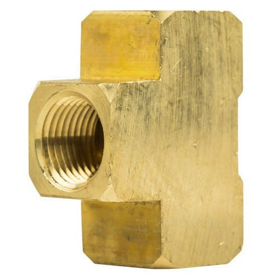 1/2" NPT Female Solid Brass Union Tee T Joint Pipe Hose Connector