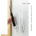 thumbnail image 3 of Electric Toothbrush Holder, (2 PCS) Simple Wall Mounted Electric Toothbrush Holder for Most Electric ToothBrush,Auto Lock ToothBrush by Gravity, 3 of 5
