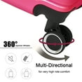 thumbnail image 5 of 28"Luggage Suitcase with TSA Lock, Hardside Carry-on Luggage with Spinner Wheels, Travel Trolley Case with Adjustable Telescoping Handle, Rose Red, 5 of 9