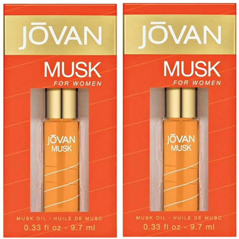 Musk by Jovan Perfume Oil .33 oz Package of 2