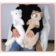 thumbnail image 3 of Plush Animal Toy Snow Ferret Shaped Ultra Soft Adorable Animal Plush Decoration for Sofa Bed Gift White, 3 of 4