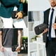 thumbnail image 4 of Cartera para hombre con tarjetero para teléfono, cartera informal de negocios con múltiples bolsillos, bolso de mano para hombre , Negro con cerradura, 4 of 8