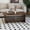 Brown, variant on Noble House Einav 47" Rectangular Modern Coffee Table with Fluted Glass Doors, Retro Wood Grain Center Table, Black