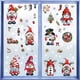 thumbnail image 4 of Calcomanía de cristal de ventana electrostática enano de Navidad, diseño de escena, calcomanía de pared de Santa Claus, 2024, 4 of 4