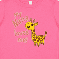 thumbnail image 4 of Inktastic My Nana Loves Me Cute Giraffe Boys or Girls Baby T-Shirt, 4 of 5