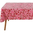 thumbnail image 2 of Rectangle Table Cloth for Valentine’s Day - 60x84 Inch Waterproof Red/Pink Love Heart Pattern Tablecloth Vinyl Wipe Clean Table Cover for Valentines Dinner, Kitchen, Wedding Party Table Decor, 2 of 6