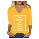 thumbnail image 5 of Blusa de mujer con cuello en V y manga 3/4 - 2025 Verano Slim Fit Camisa túnica informal con estampado del Día de San Patricio, 5 of 8