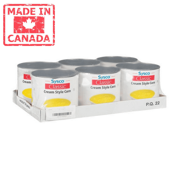 Sysco Classic Corn Cream Style Fancy 2.84L/96 oz (6/Case)