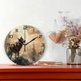 thumbnail image 2 of Dreamtimes Wall Clock Wolf 10 Inch Silent Non Ticking Quality Quartz Battery Operated Digital Round Easy to Read for Home Office Kitchen Decorative, 2 of 7