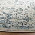 thumbnail image 3 of SAFAVIEH Evoke Grosvenor Traditional Distressed Area Rug, Beige/Turquoise, 6'7" x 6'7" Round, 3 of 7