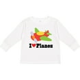 thumbnail image 3 of Inktastic I Love Planes Cute Airplane Boys or Girls Long Sleeve Toddler T-Shirt, 3 of 5