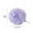 Purple, variant on Bath Pouf Sponge Floral Bath Sponge - Luxury Shower Pouf with Hanging Loop for Body Wash, Non-Scratch Exfoliating Ball 6in Soft Mesh Shower Exfoliating Ball