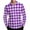 Purple, variant on ZyeKqe Long Sleeve Shirts for Men Plaid Button down Blouses Loose Fitted Casual Collared Dress Shirts