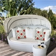 thumbnail image 5 of HomeRoots 408817 17 x 17 x 4 in. Coral & White Blown Seam Ogee Lumbar Indoor & Outdoor Pillow, 5 of 5