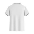 thumbnail image 3 of CaiJunJia George Polo Shirt,Men's Golf Polo Shirts Short Sleeve Collar Tennis Shirt Color Block Pique Work T-Shirt, 3 of 3