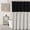Black & Black Stripe, variant on Psoiuetr Linen Shower Curtains for Bathroom Farmhouse Shower Curtain Rustic Country Button Fabric Pleated Brown Stripe 72" x 72"