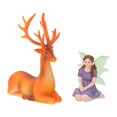 thumbnail image 3 of Estatua de ciervo, adorno paisajístico, decoración de maceta, regalo para exteriores, maceta para casa de muñecas, jardín, figura en miniatura, 3 of 8