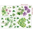 thumbnail image 3 of RyanK St Patricks Day Decorations Floor Decal St. Patrick's Day Four Leaf Floor Cling Window Stickers Self Adhesive Wall Decal For St. Patrick's Day Decoration Party Supply, 3 of 6
