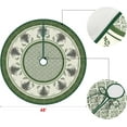 thumbnail image 6 of Ornaments Christmas Tree Skirt 48 Inch, Winter Holiday Tree Mat Decoration Green, 6 of 6
