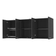 thumbnail image 5 of Miekor Furniture Shelton 59-inch Two Center Glass Doors Wall Cabinet Black Wengue B5A5648, 5 of 7