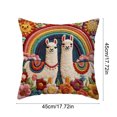 thumbnail image 3 of Cute Quadruped Patterns Cushion Cover Soft Throw Pillowcase Removable And Washable Pillowcase For Sofa And Chair Ideal Choice For Summer Sofa And Bedroom Decor, 3 of 6